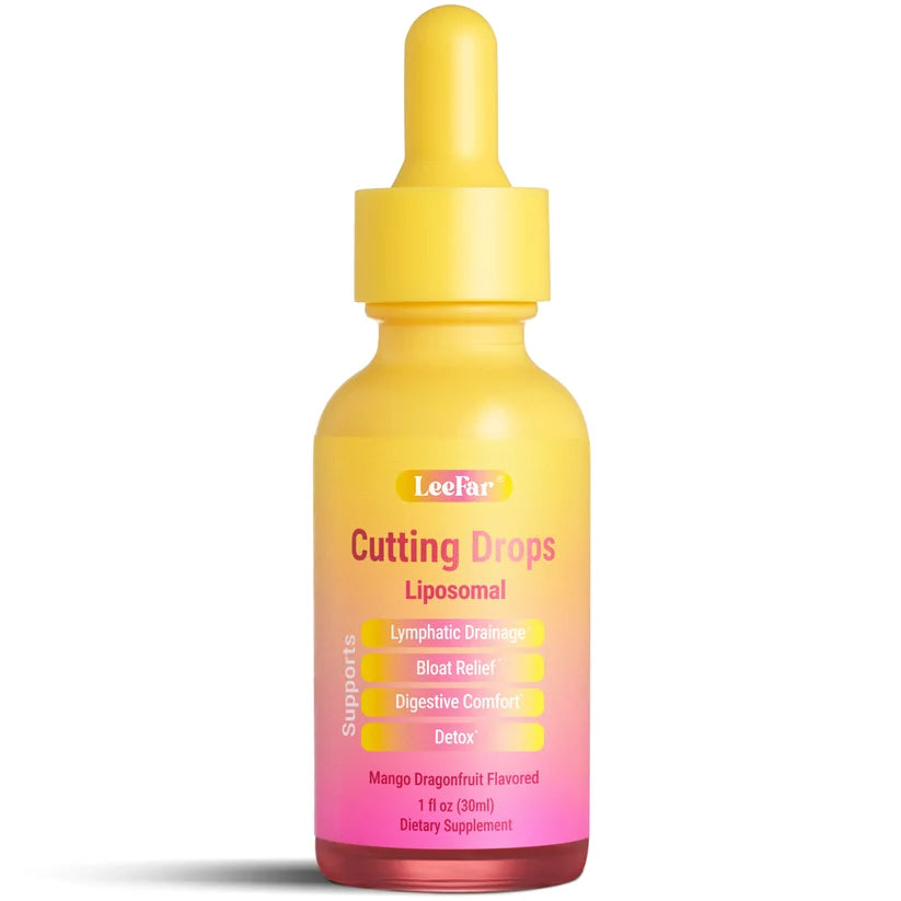 Cutting Drops - Lymphatic Drainage Drops for Bloat Relief & De-Puff Support Dandelion & Berberine - Natural Detox Support, Fluid Balance, Appetite Balance & Metabolic Support