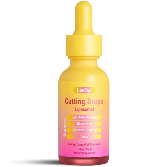 Cutting Drops - Lymphatic Drainage Drops for Bloat Relief & De-Puff Support Dandelion & Berberine - Natural Detox Support, Fluid Balance, Appetite Balance & Metabolic Support