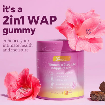 Women’s Probiotic Gummies – 5 Billion CFU for Intimate Moisture, pH & Healthy Yeast Balance Support, Pineapple Flavor, 60 Count